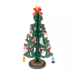 Arvore De Natal Mini Em Madeira Enfeite Natalino Mesa 3d