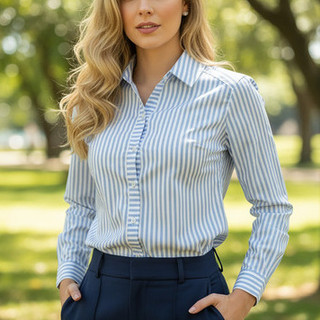 Camisa Social Feminina Manga Longa Blusa Executiva Casual