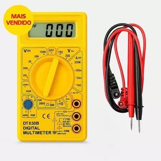 Multimetro Digital Profissional Cabo Multi Teste Portátil Com Bipe (LWJ-303A)
