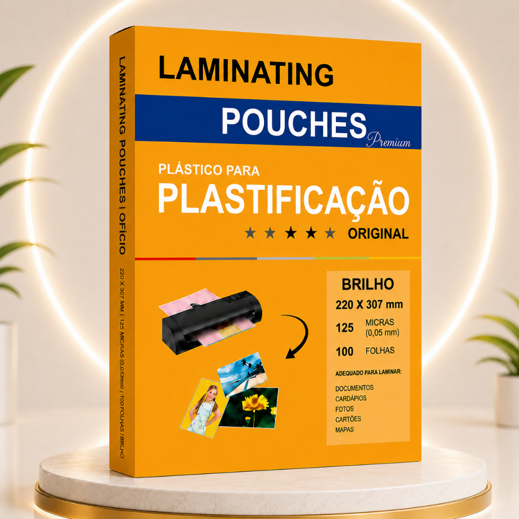 Polaseal Plástico Plastificação A4 0,05mm 100 unidades