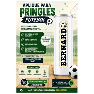 APLIQUE PARA PRINGLES - APLIQUE PERSONALIZADO PARA PRINGLES (apenas aplique, não acompanha a lata)