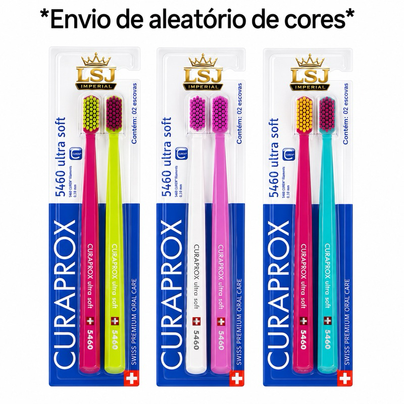 Escova Dental Curaprox Ultra Soft Duo Especial Edition Com 3 / 2 unidades ou 1 unidade
