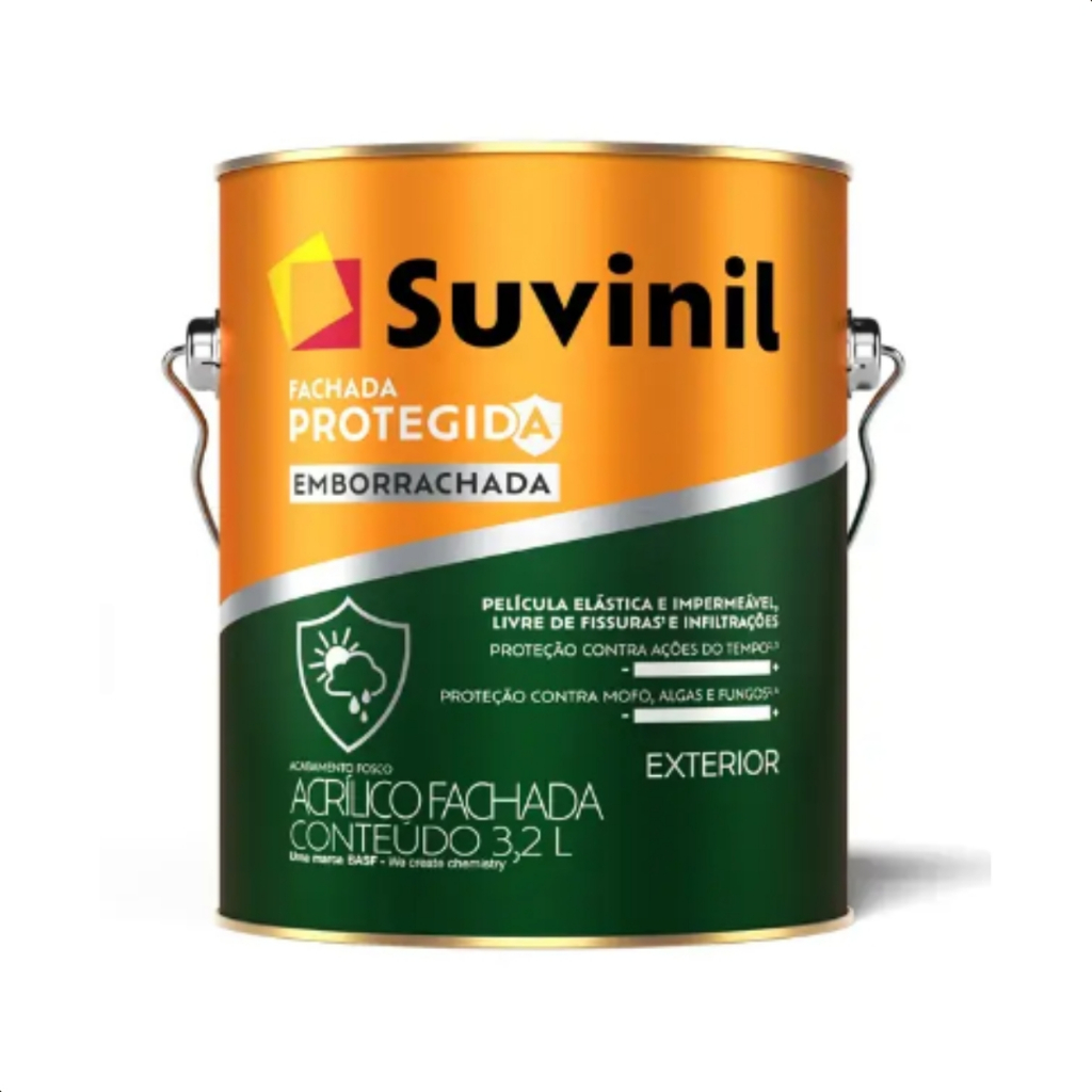 Tinta Acrílica Fachada Protegida Emborrachada Suvinil 3,2l Cor Alecrim Fosco