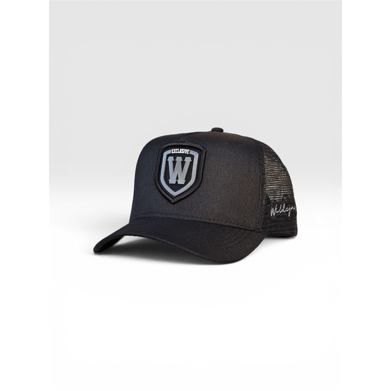 Boné masculino preto trucker urbano wildegar premium