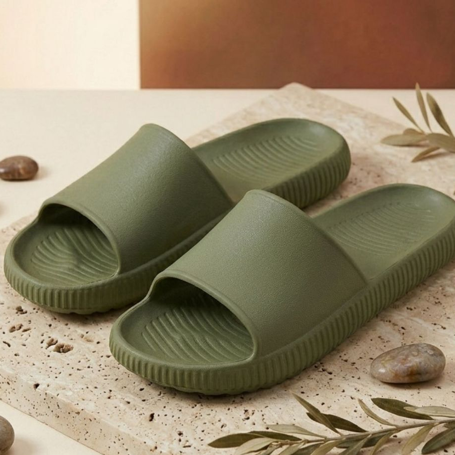 Chinelo Slide Nuvem Masculino PVC Macio Conforto Premium