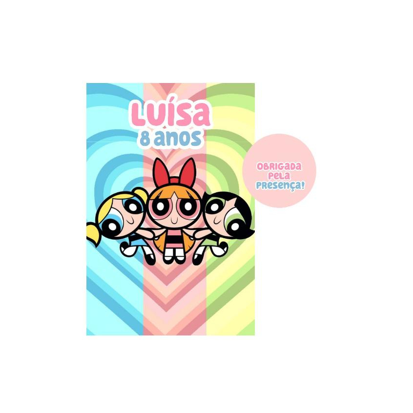 Saquinho Zip Lock Personalizado Meninas Super Poderosas Lembrancinha Sacolinha Personalizados