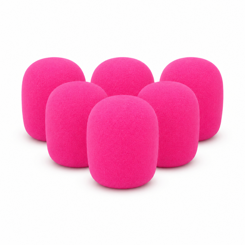 Espuma Para Microfone SM58 Rosa Protetor Anti Vento Capa Microfone Com e Sem Fio Premium