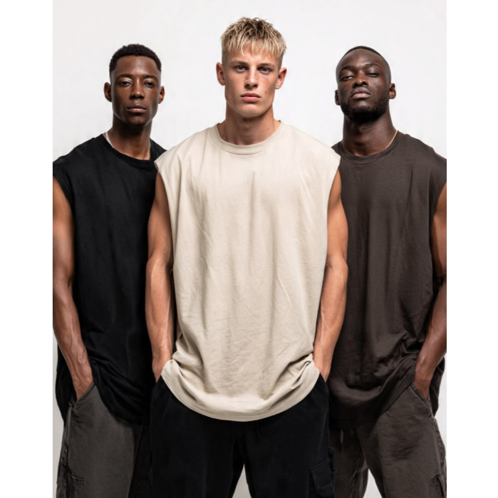 Kit 3 Camiseta Regata Masculina Streetwear Básica Regata Machão Academia Treino Promoção