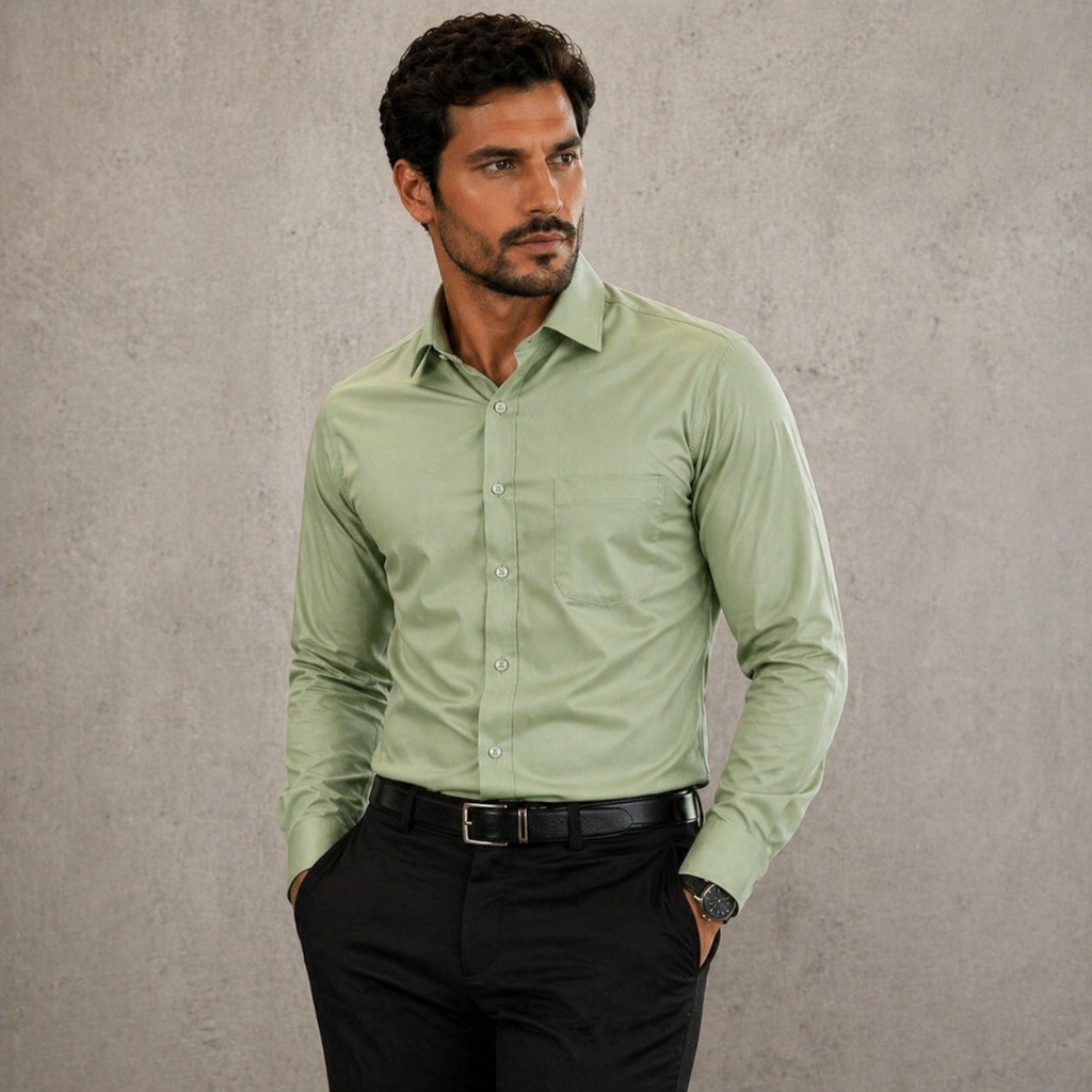 Camisa Social Microfibra Uniforme Manga Longa Trabalho Masculina Comprida Não Amassa Lisa Elegante Botão