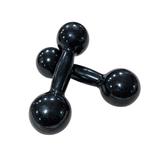 Par Halter Emborrachado 1 kg Treino Musculação Fitness Fortalecimento Físico Saúde Reabilitação