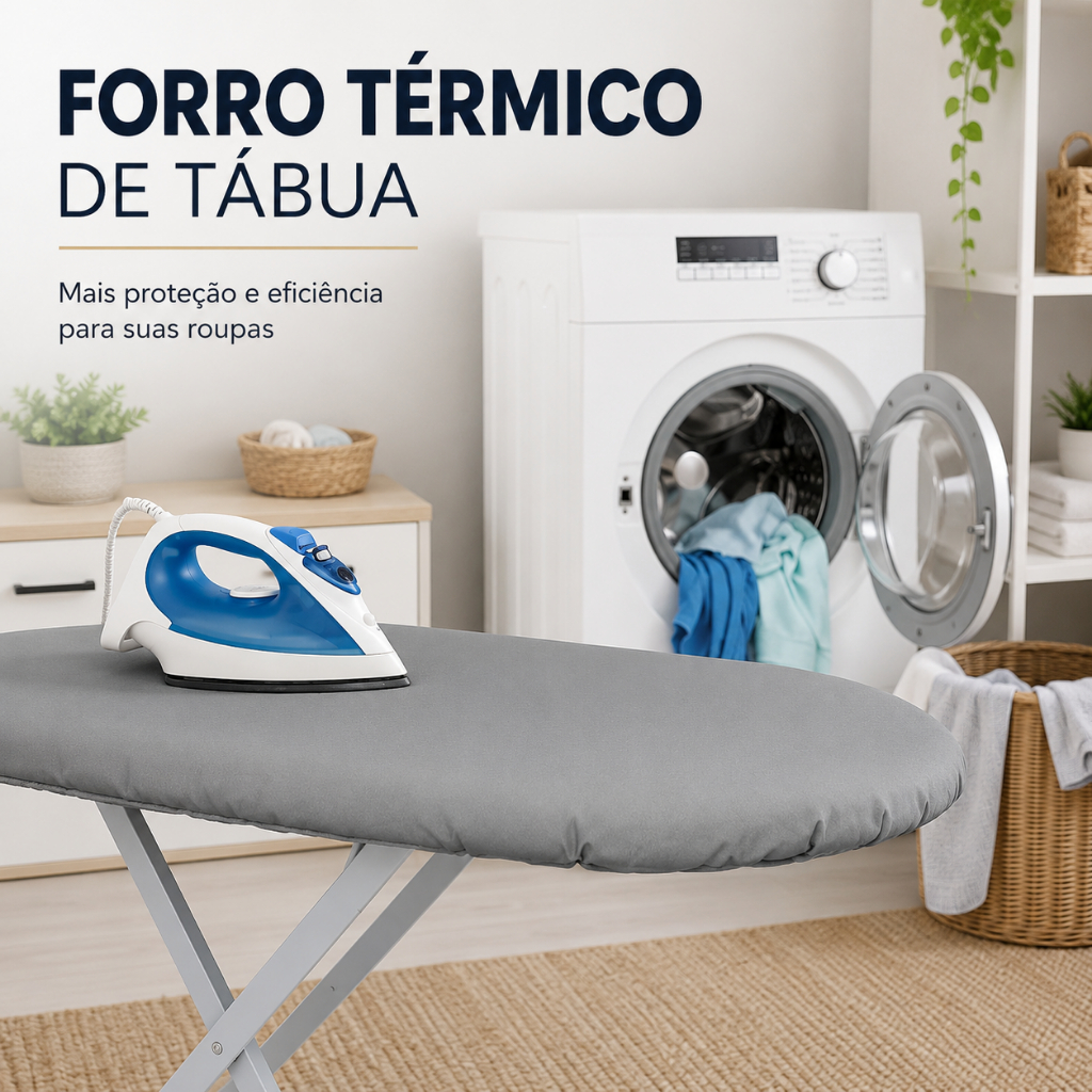 Capa Forro Térmico Para Tábua de Passar Ajustável Universal Aluminizado Premium