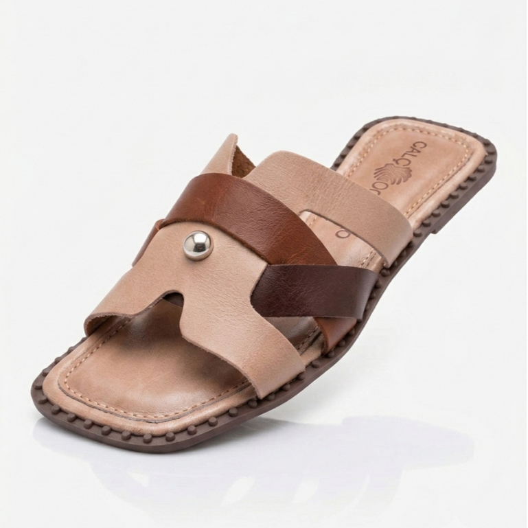 Rasteira Feminina com Tiras Cruzadas – Sandália Casual Confortável e Elegante