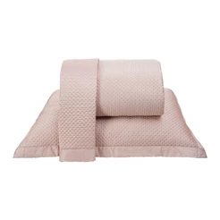 Kit 3 Peças Colcha Cobre Leito Porta Travesseiro Dupla Face Satinatta com toque Acetinado