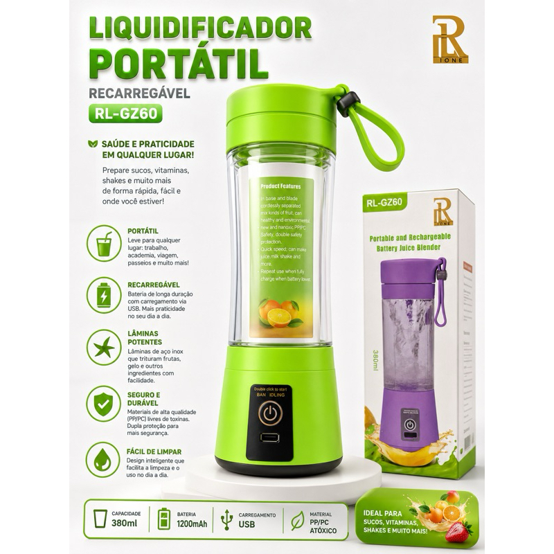 Liquidificador Portatil RL GZ60