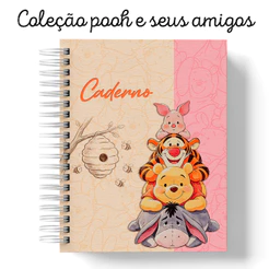 Coleção Agenda e Cadernos 2027 Pooh e seus amigos