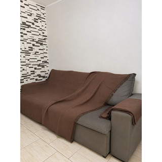 02 Mantas 3,00x1,80 para Sofá 3 Lugares ,cama,poltrona Super King 100% Algodão Decorativas Protetora Extra Grande