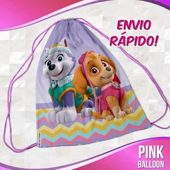 MOCHILINHA PATRULHA CANINA SKYE E EVEREST (ENVIO RÁPIDO) - SACOLINHA LEMBRANCINHA NÃO PERSONALIZADA