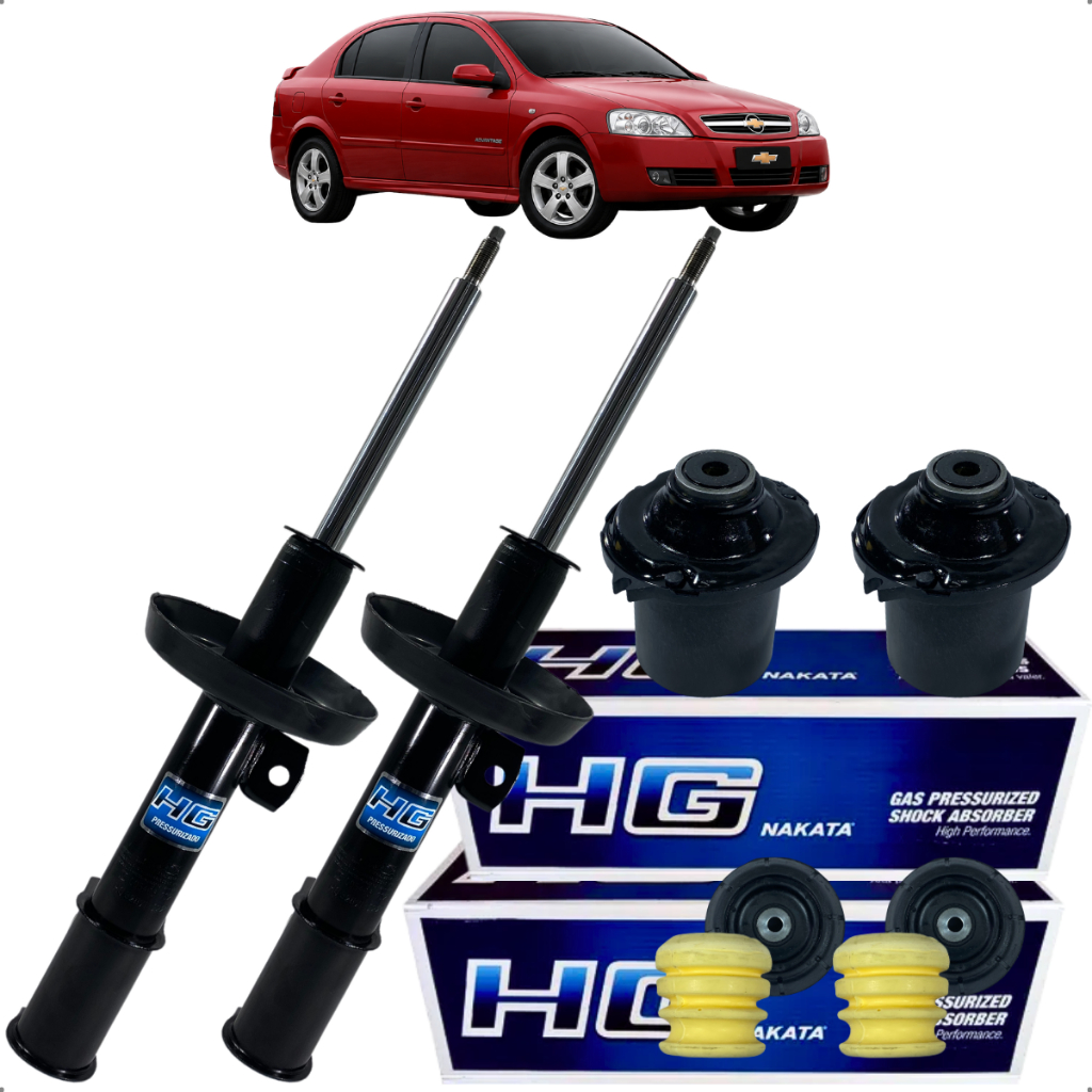 Par Amortecedor Dianteiro Kit Batente Coifa Coxim Gm Astra 1.8 2.0 8v 2.0 16v 2.4 16v 1998 á 2011