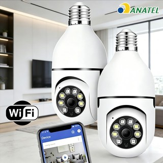 Câmera Segurança 360° Sem Fio Wifi Prova D'água Infravermelho Full HD Visão Noturna -8177