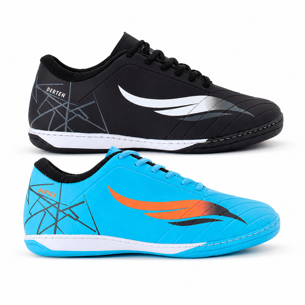 Kit 2 Chuteiras Futsal Derten Spider Salão Indoor Futebol Adulto Original