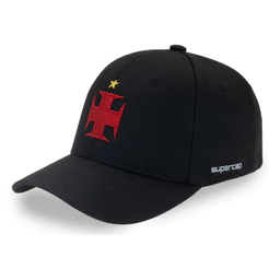 Supercap Boné Estruturado Vasco da Gama Cruz de Malta Bordada Oficial Licenciado (38552)