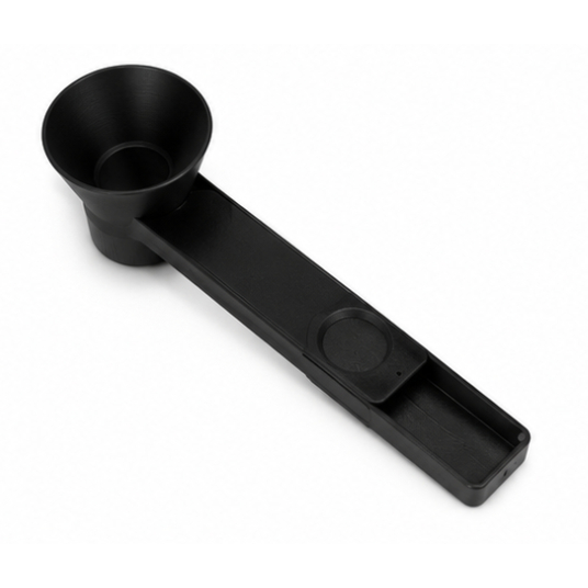 Scoop Funnel™ | Funil para Pré-Treino, Creatina e Whey Protein com Comporta Deslizante | Sem Desperdício