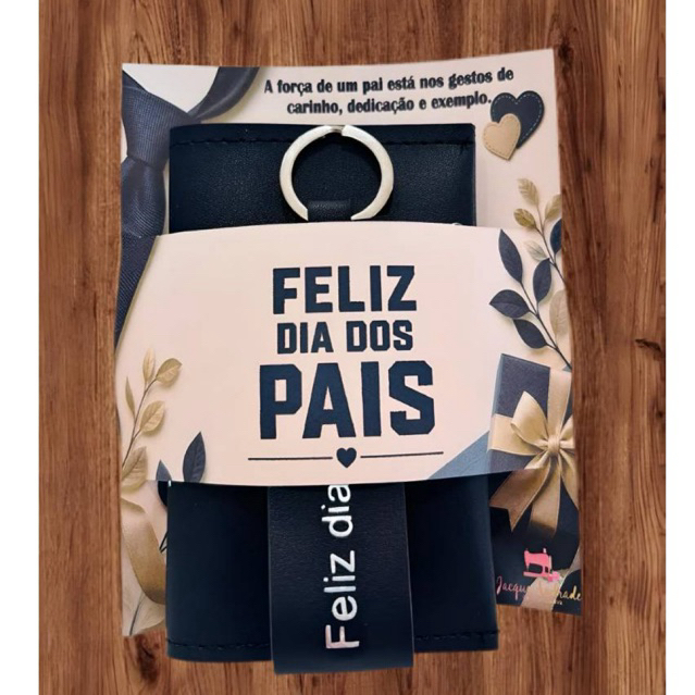 Kit 05 Porta Documentos + Chaveiro Personalizado - Dia dos Pais -  Ideal para presente/ Lembrancinha/ brinde corporativo