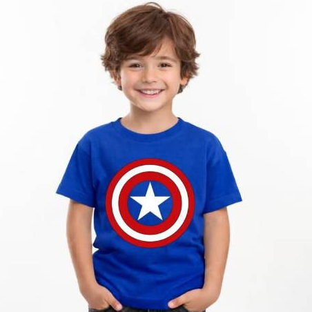 Blusa infantil menino T-shirt Super heróis Camiseta Algodão Confortável Estampa Personagens 2 ao 16