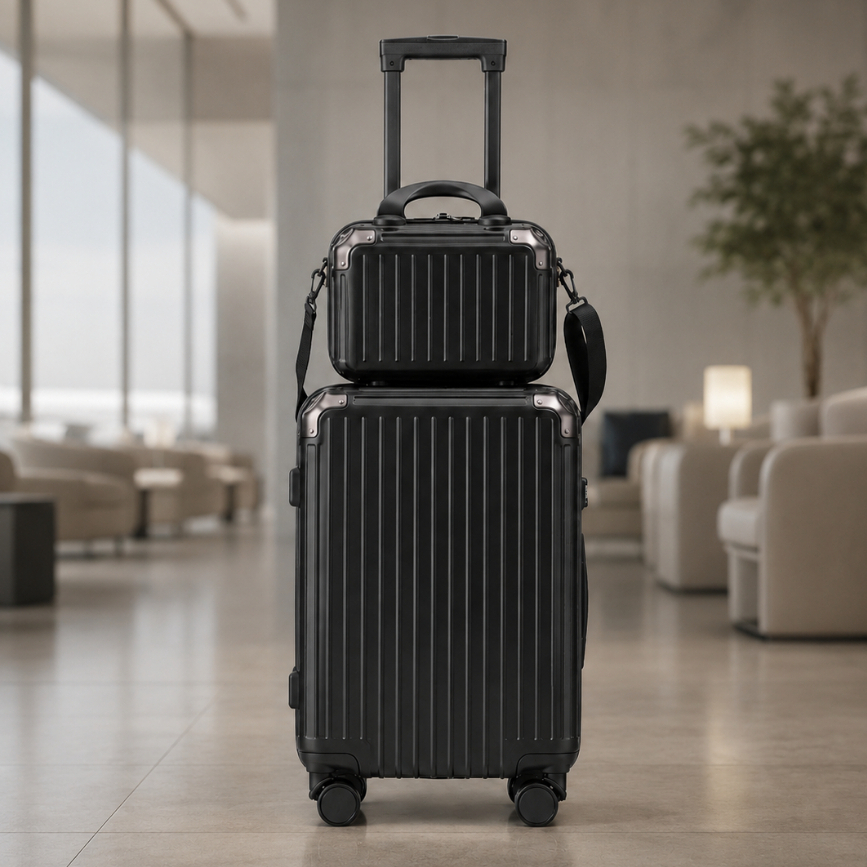 Mala Viagem 10Kg ABS Rodas 360° Duplas Frasqueira Compacta Resistente Confortável