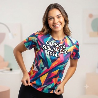 Camiseta para Empresa Sublimação Total Personalizada Camisa Uniforme Profissional com Sua Logo