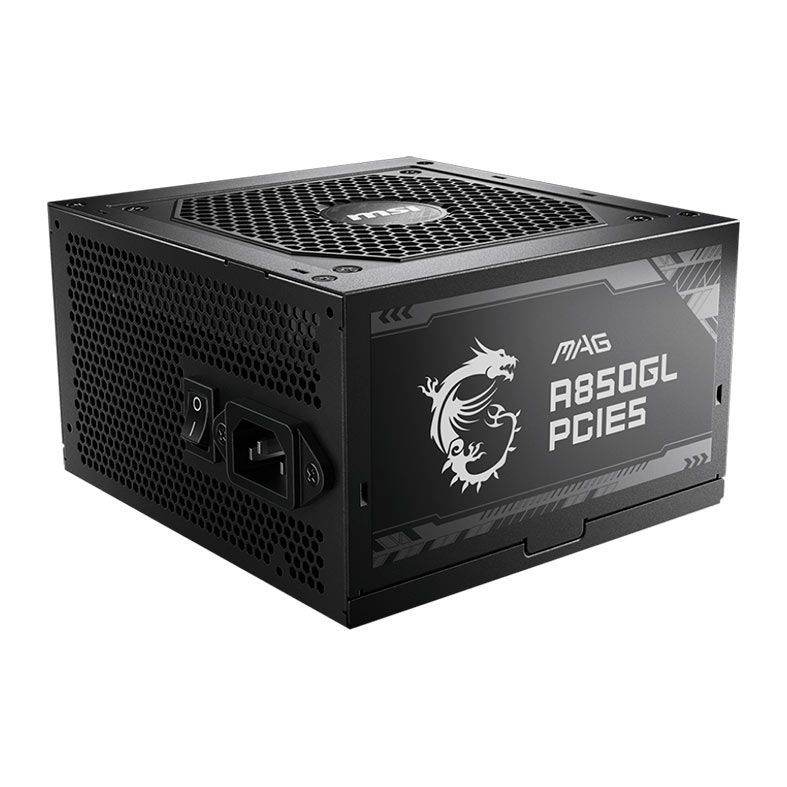 Fonte MSI MAG A850GL, 850W, ATX 3.0, PCI-E 5.0, Full Modular, 80 Plus Gold, Pret