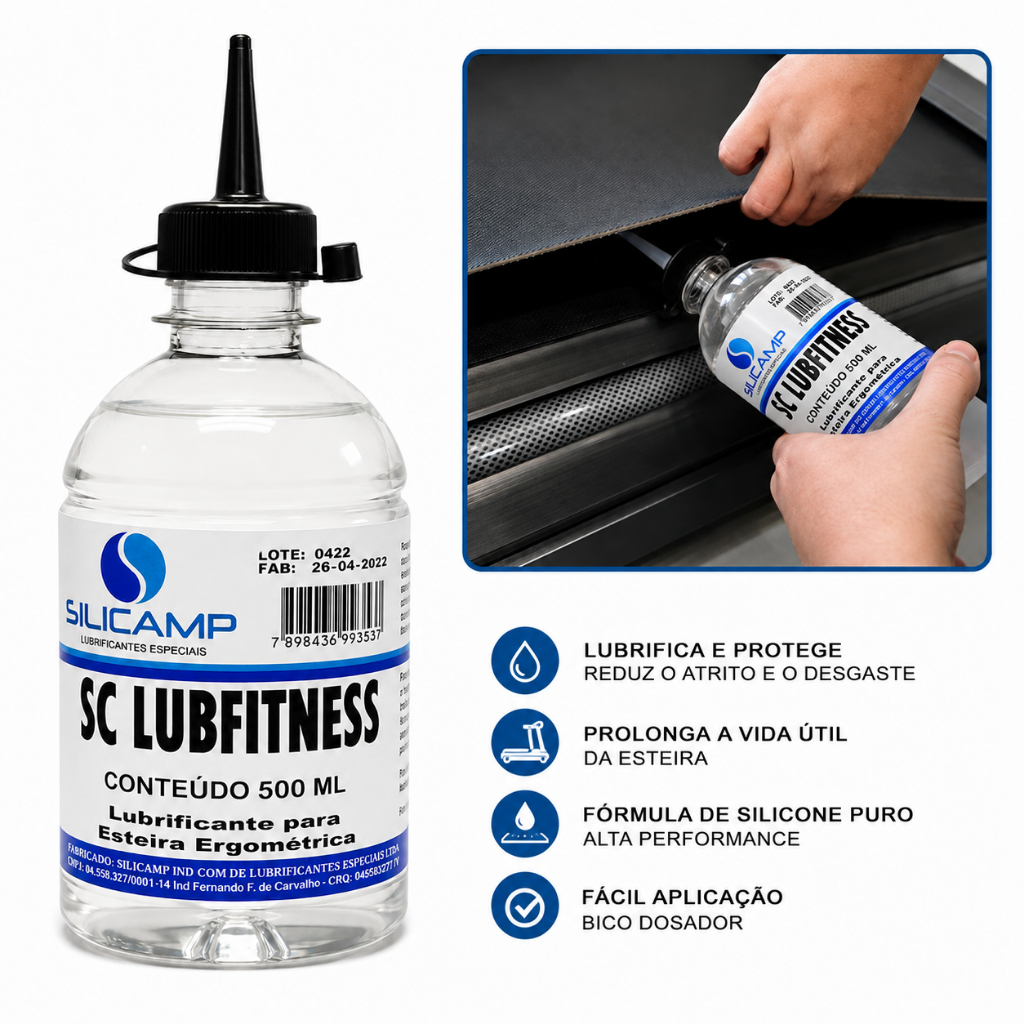 Silicone Lubrificante Para Esteira Ergométrica 500ml