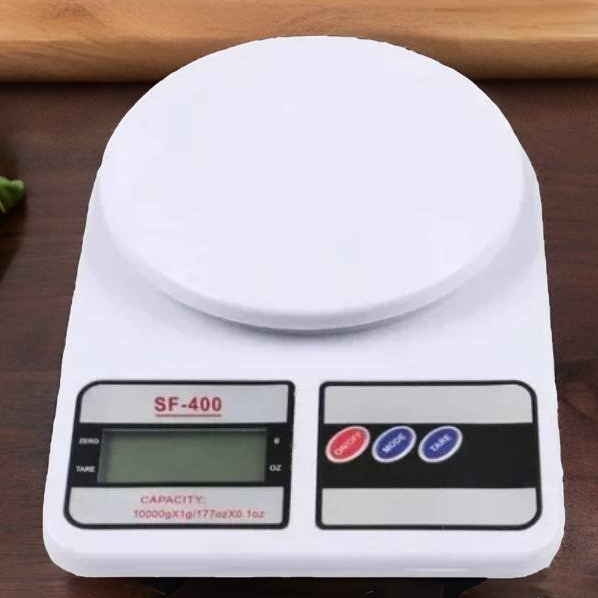 Balança Digital De Cozinha SF-400 Alta Precisão 10kg Para Alimentos Dieta Confeitaria Com Tara
