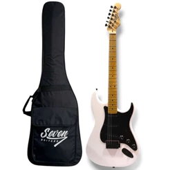 Guitarra Strato Seven SGT-207 Com BAG - BK/WH