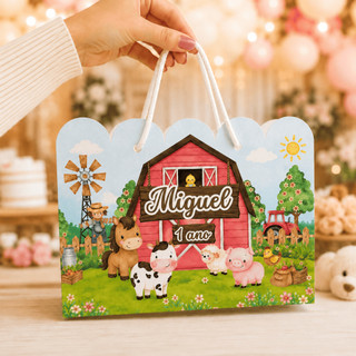 Sacolinha Fazendinha Festa Personalizado