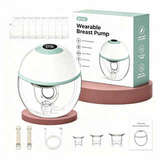 Bomba Tira-Leite Vestível Sem Fio Elétrica Antirrefluxo Baixo Ruído 3 Modos Sem BPA Flanges 17/19/21/24mm