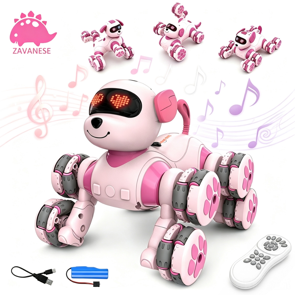 Cachorro Robô Inteligente Interativo Infantil Brinquedo Eletrônico Programável 3–8 Anos