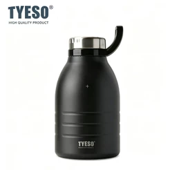 TYESO Garrafa Térmica Garrafa para Atividades ao Ar Livre 1500ml Armazena Bebidas Quentes/Frias por 12h