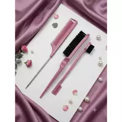 Kit Trio Baby Hair Profissional – Pente, Escova e Modelador de Bordas