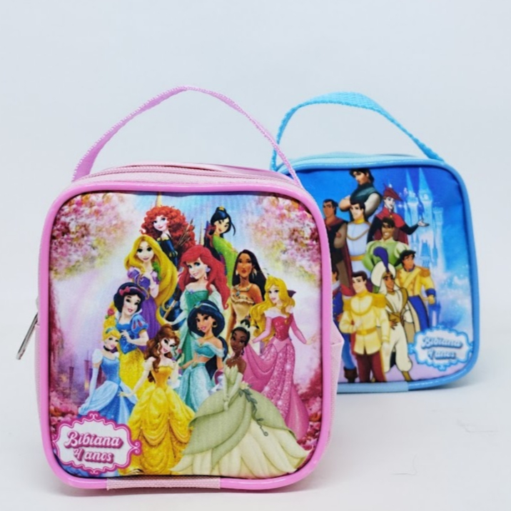 Mini Mochila Personalizada Tema Princesa Príncipe Para Lembrancinha De Aniversário Infantil