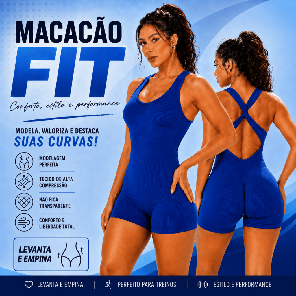 Macaquinho Canelado Modelador Feminino Zero Transparência Academia Compressor Fitness Bojo Removível