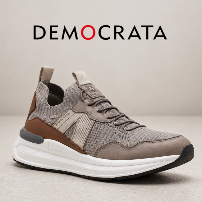 Tênis Masculino Casual Democrata Brad Ultra Light Sapatênis Masculino Original T