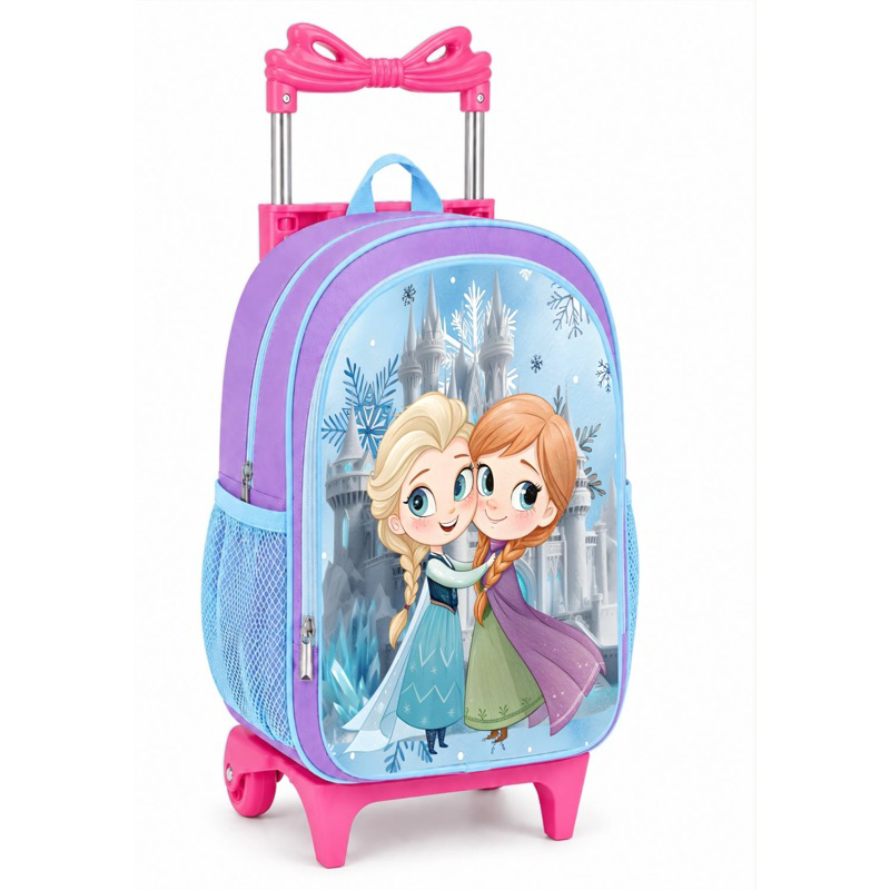 Kit Escolar Rodinha Frozen Lancheira Térmica + Estojo Mochila forro Interno — imagem 2 de 2
