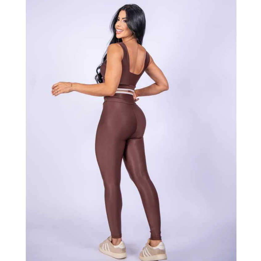 Conjunto Fitness Feminino, Conjunto Academia, Legging Cintura Alta, Top Academia, Roupa Fitness