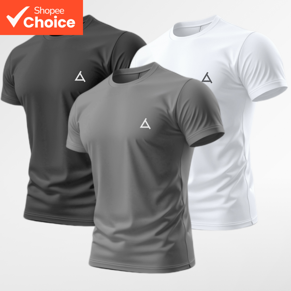 Kit 3 ou 2 Camisetas Térmica Masculina Dry Fit Proteção UV 50+ Manga Curta Academia Treino e Corrida