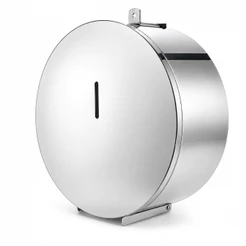 Suporte Dispenser Papel Higiênico Aço Inox, Branco E Preto 300m E 600m Allen/Cadeado