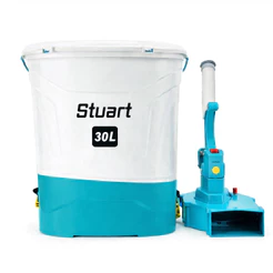 Adubadeira E Semeadeira Elétrica 30 Litros Manopla Bateria Recarregável 12V Adubos Sementes Costal