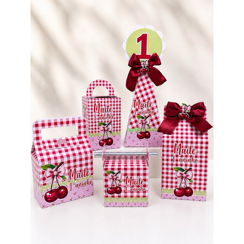 Kit Caixinhas Personalizadas Festa Infantil | Lembrancinhas de Aniversário | 5 Modelos | Tema à Escolha
