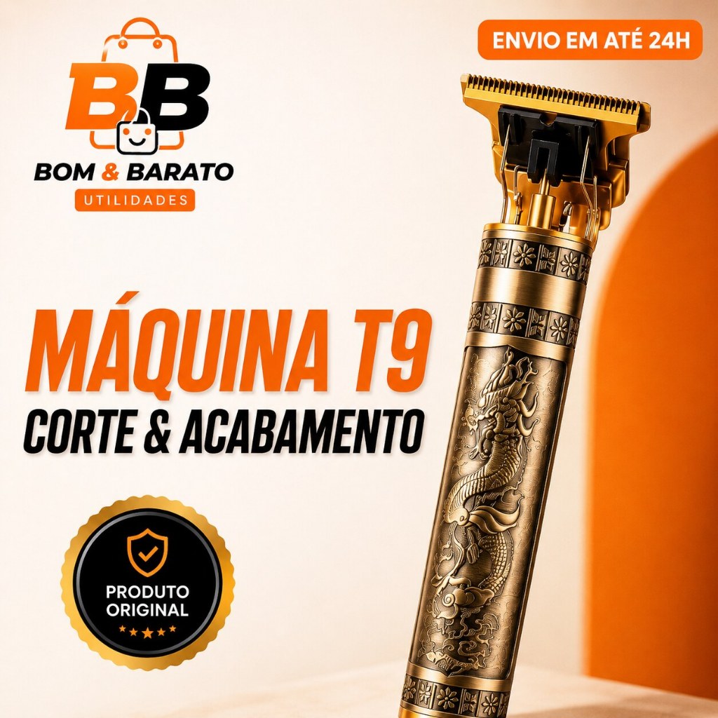 Máquina de Cortar Cabelo Profissional Aparador De Barba Cabelo Recarregável USB Vintage