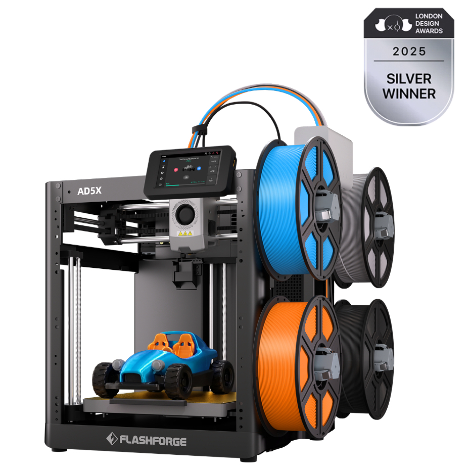 Impressora 3d Flashforge AD5X alta velocidade multicor com kit enclausuramento